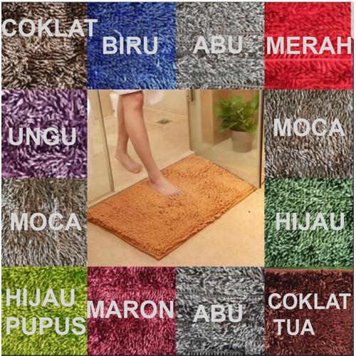 Foto Produk Keset Cendol glossy / Kilap microfiber Murah dari Makmur Tanah Abang