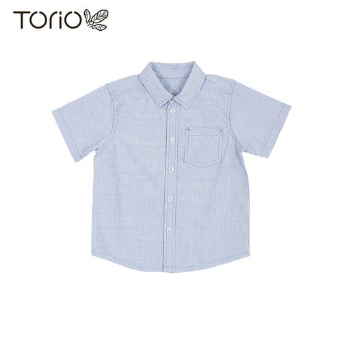 Foto Produk Torio Blue Stripe Shirt - Kemeja Anak Laki-laki - 3-4 tahun dari Torio