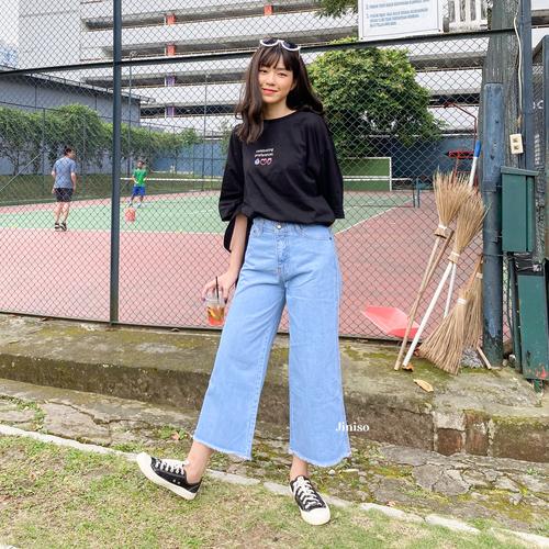 Foto Produk JINISO - Highwaist Kulot Jeans 721 - 731 HYPE BAE dari JINISO.ID