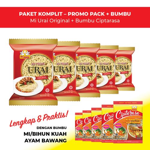 Foto Produk Mi Urai Original + Bumbu Ciptarasa Kuah Ayam Bawang (5 pcs) dari BURUNG DARA OFFICIAL