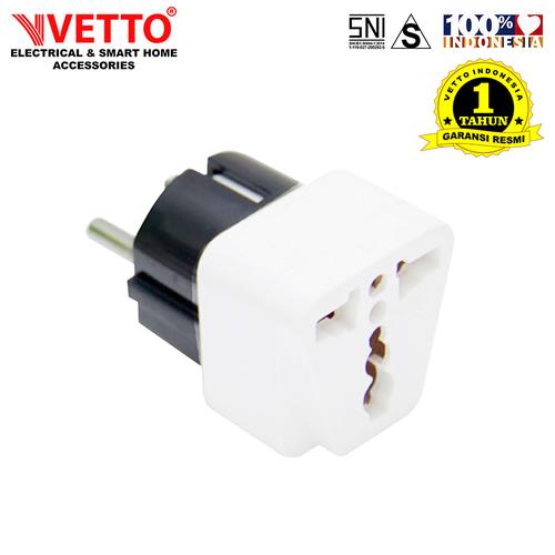 Foto Produk Oversteker/Steker Serbaguna/Universal Plug Vetto V801 Lampu SNI dari Vetto Smart Home