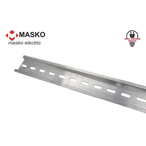 Jual Din Rail MCB Alumunium 1 Fungsi 1M Rel Dudukan MCB Alu 1 Meter