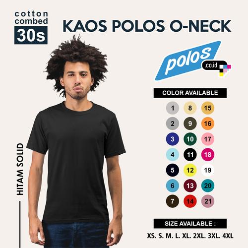 Foto Produk Tshirt / Kaos Polos Super Cotton 30s Unisex - S dari polos.co.id