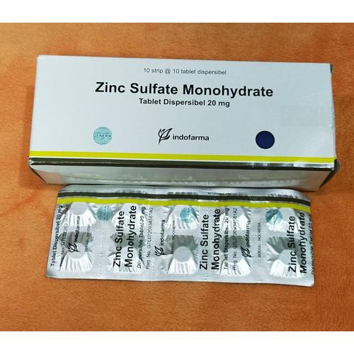 Jual Zinc tablet 20 mg 1 strip isi 10 tablet Kota Surabaya MEGAH