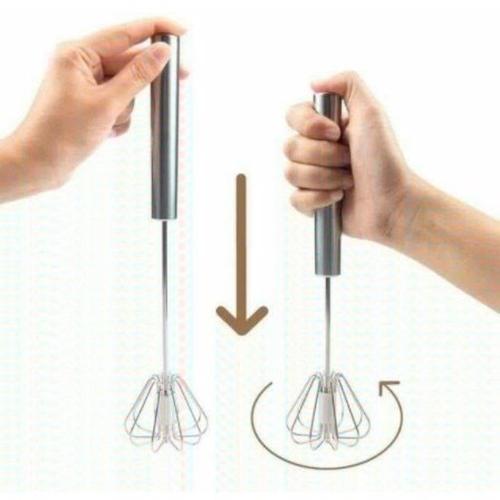 Foto Produk Kocokan Telur Otomatis Hand Better Beater Mixer Stainless dari WolloStore