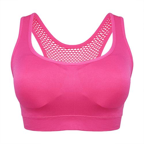 Foto Produk Nathalie Sports Bra Seamless Premium NTB 1050 - Merah Muda dari Flyman Nathalie Store