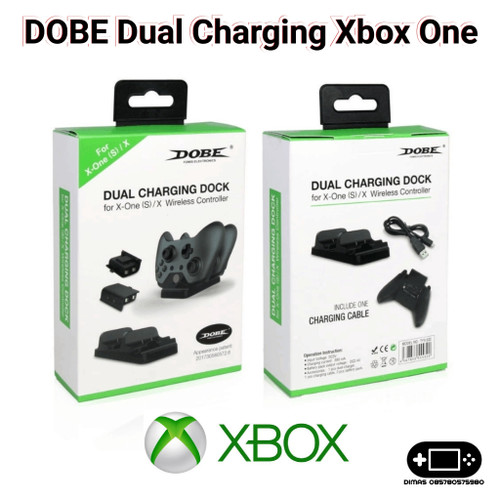 Foto Produk Dual Charging Dock Baterai Battery Stik Controller Xbox One dari Dimas Retro Game