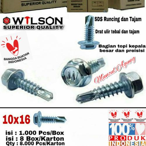 Foto Produk Baut Roofing Skrup Baja Ringan 10x16 dari Muncul Agung