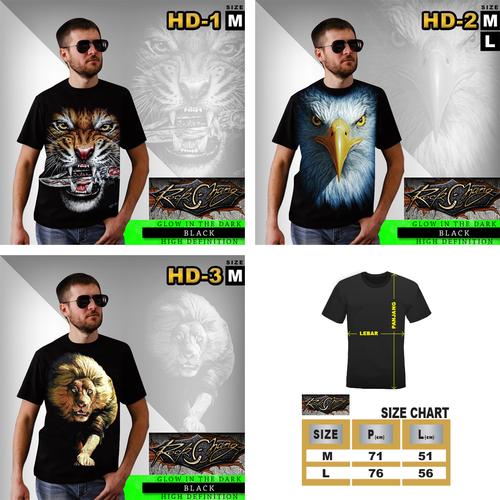 Foto Produk DISKON!! KAOS PRIA ROCK CHANG 4D HD GLOW IN THE DARK THAILAND ORI dari Rhymes Outlet