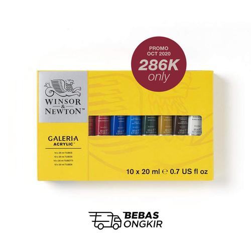 Foto Produk Winsor & Newton GALERIA Acrylic Paint 10 x 20ml Tube Set dari Dreamshop