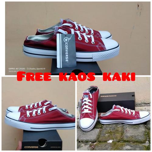 maroon converse slip ons