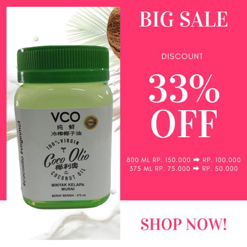 Gambar Tulus Coco, 100 % VCO Virgin Coconut Oil Coco Olio 1000 ml, ISO 22000 dari PT. Tulus Agro Kab. Gresik Tokopedia