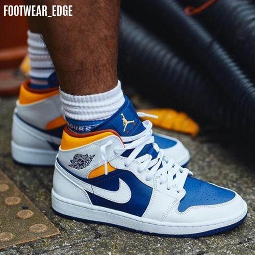 Jual Nike Air Jordan 1 Mid Royal Blue Laser Orange - Jakarta Selatan -  footwear_edge | Tokopedia