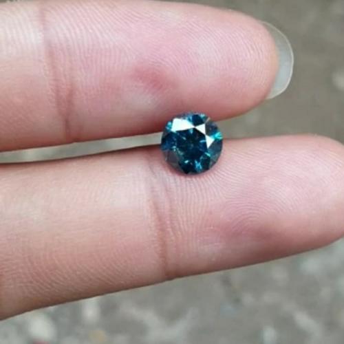 Foto Produk Blue Diamond/Berlian Biru Asli Setifikat Yg di TTD Lulusan GIA 1 ct up dari Emas Logam Mulia