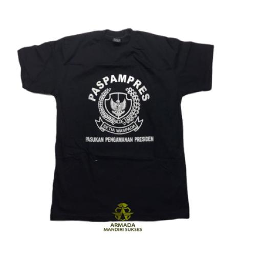 Gambar Kaos Katun Paspampres | oblong Katun Sablon Pasukan Pengaman Presiden dari Armada Inti Jaya Jakarta Pusat Tokopedia