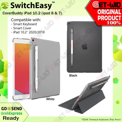 Foto Produk Case iPad 8 / 7 10.2" SwitchEasy CoverBuddy Pencil Holder NO Keyboard - Hitam dari GET-WID Official