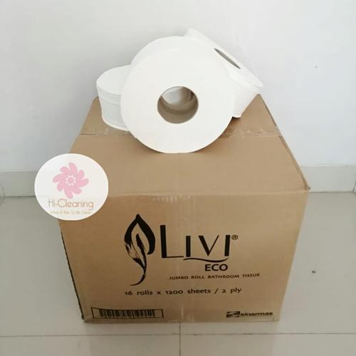 Foto Produk Tissue Livi EcoJumbo Roll Bathroom 1200s/ Tissue Grosir Termurah!!! dari HiCleaning