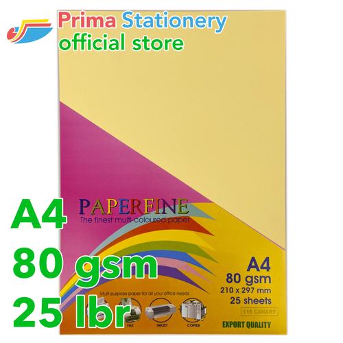 Gambar Kertas HVS Warna Paperfine Canary dari Prima Stationery Jakarta Utara Tokopedia