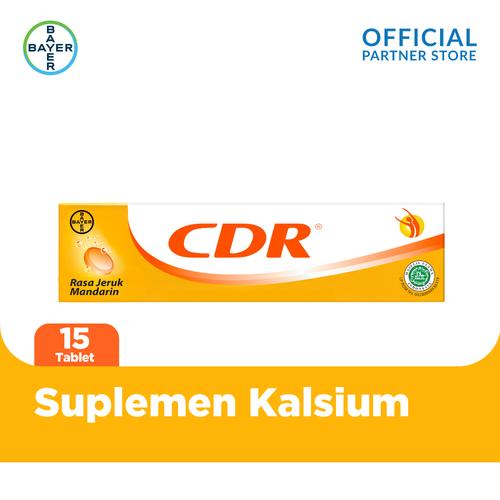 Foto Produk CDR Suplemen Kalsium Rasa Jeruk 15 Tablet dari Bayer Health Partner