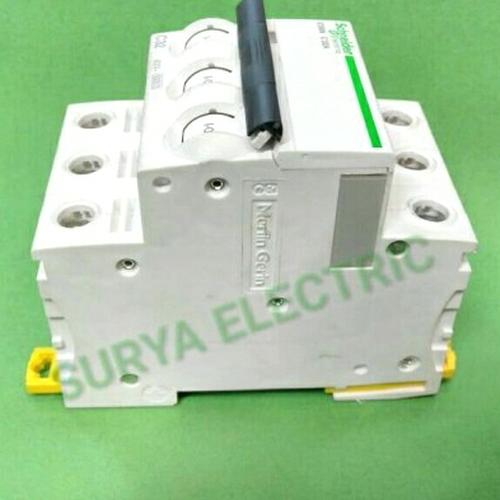 Foto Produk MCB Schneider Acti9 IC60N 3 Phase 3P 3Pole 63A C63 A Amper 10kA Ori dari SURYA-ELEKTRIK