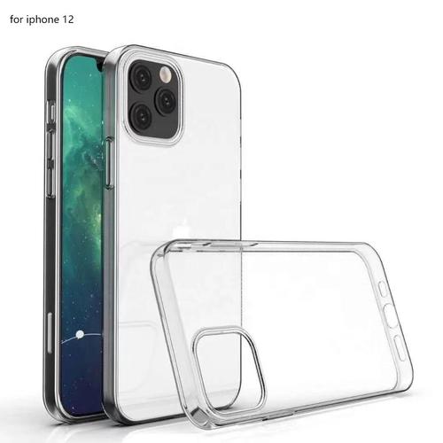 Foto Produk Casing Case Transparan Bening iPhone 12 mini 12 Pro Max Soft Case wb - 12 Pro Max dari White Black