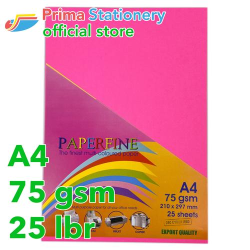 Gambar Kertas HVS Warna Paperfine Cyber Red dari Prima Stationery Jakarta Utara Tokopedia