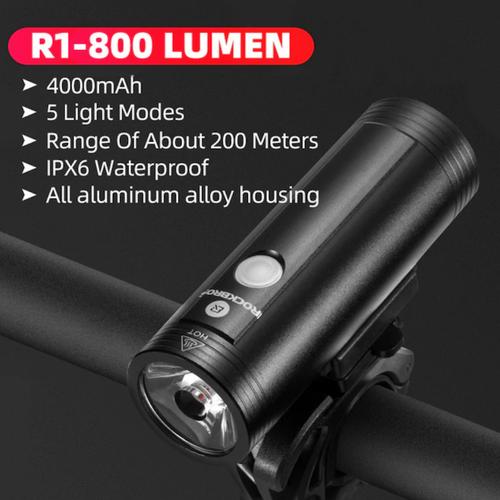 Promo Lampu Sepeda Rockbros R1-800 