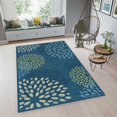 Gambar ARTSY - Karpet Living Room Anti Slip - 90 x 150 cm - Biru dari ARTSY OFFICIAL STORE Kota Tangerang Tokopedia