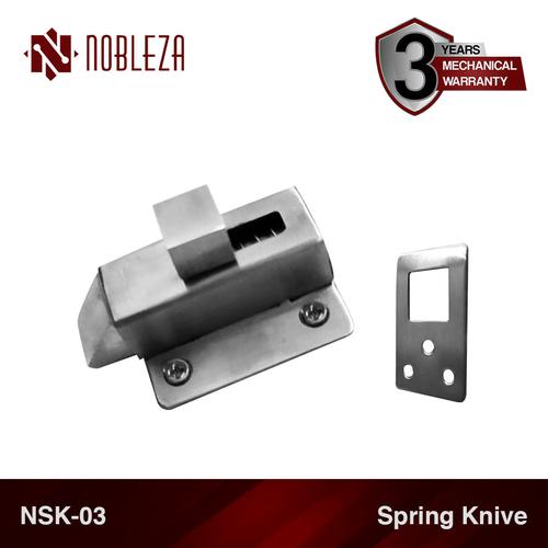 Foto Produk NOBLEZA NSK-03 Spring Knive Knip Slot Kunci Jendela Stainless dari Nobleza Hardware