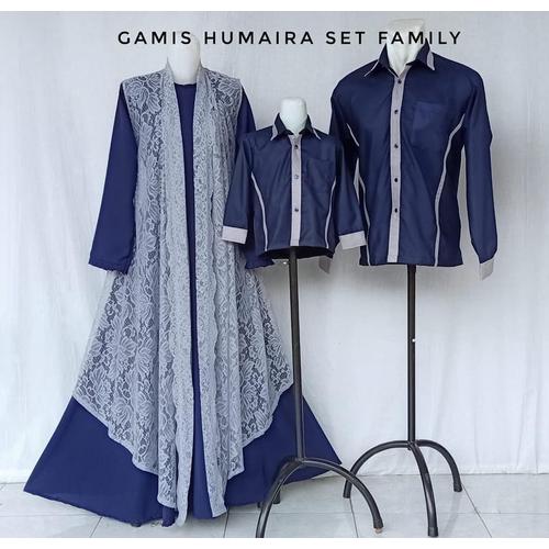 Foto Produk HUMAIRA SET FAMILY GAMIS COUPLE BAJU LEBARAN KELUARGA GAMIS PESTA - Gamis, 0-1y dari Lintang Fashion