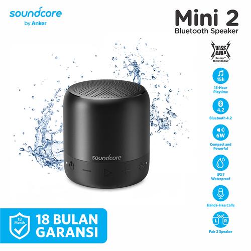 Gambar Anker SoundCore mini 2 Bluetooth Speaker A3107 - Biru dari Soundcore by Anker Jakarta Utara Tokopedia