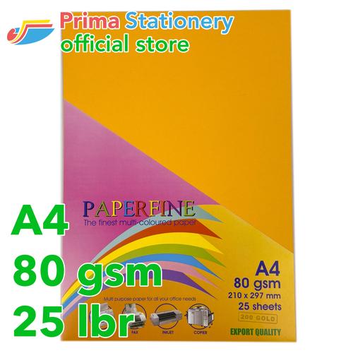 Foto Produk Kertas HVS Warna Paperfine Gold dari Prima Stationery
