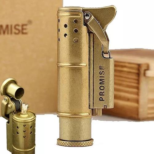 Jual Korek Api Klasik Vintage Promise Wooden Box Windproof Lighter ...
