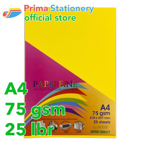 Foto Produk Kertas HVS Warna Paperfine Cyber Yellow dari Prima Stationery