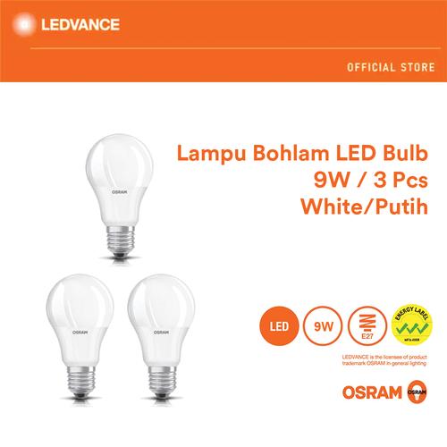 Foto Produk Osram Lampu Bohlam LED Bulb 9 Watt 3 Pcs - Putih dari Ledvance Official Store