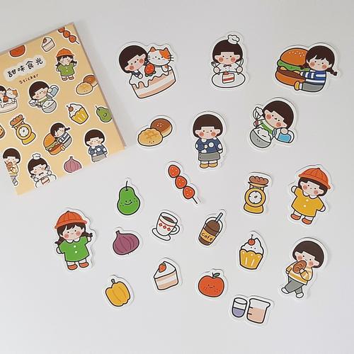 Foto Produk Sticker Set Cute Dessert | Planner Bullet Journal Scrapbook Deco dari The Book ID
