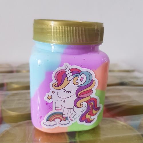 Foto Produk Rainbow slime / Slime Pelangi 220ml, Scented, Tidak bau, dari grosirslimejkt