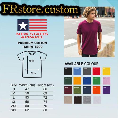 Foto Produk Kaos Polos New States Apparel NSA Premium 7200 Cotton Combed 24s - S, Putih dari FRstore_custom