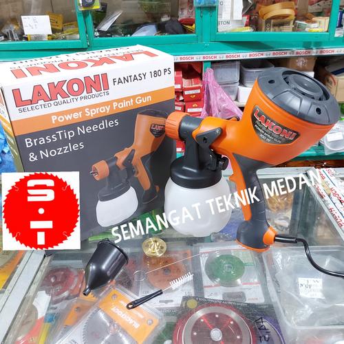 Foto Produk 180PS SPRAY GUN LISTRIK SEMPROTAN ANGIN CAT LAKONI FANTASY 180 PS dari Semangat Teknik
