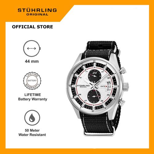 Foto Produk Jam Tangan Pria Swiss Analog Stuhrling Tru Time Racer 845-01 dari Chronos Time