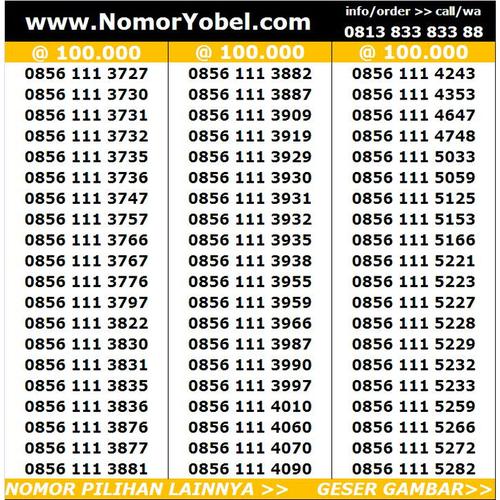 Foto Produk Nomor cantik indosat kartu perdana im3 mentari ooredoo harga 50rb dari NomorYobel