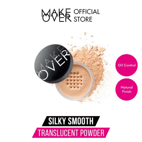 Foto Produk MAKE OVER Silky Smooth Translucent Powder - 01 Porcelain dari Make Over Official Shop