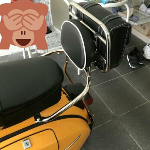 Jual Back rack plus bantalan \u0026 side bag 