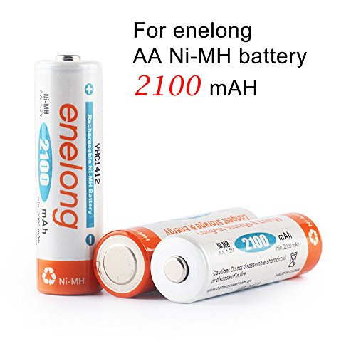 Foto Produk Enelong Baterai Cas AA 2100 mAh NiMh Rechargeable Battery Batre Isi dari Hanika Communication