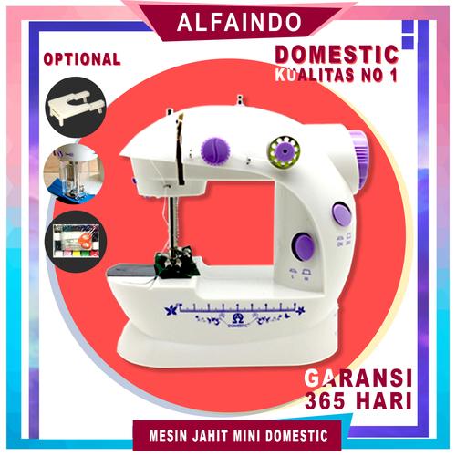 Gambar MESIN JAHIT MINI PORTABLE GT-202 LED / FHSM 202 LED / S2 DENGANLAMPU, - Putih dari Alfaindo undefined Tokopedia