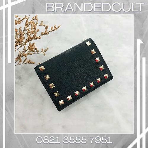 valentino rockstud wallet black
