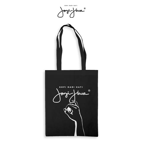 basic black tote bag