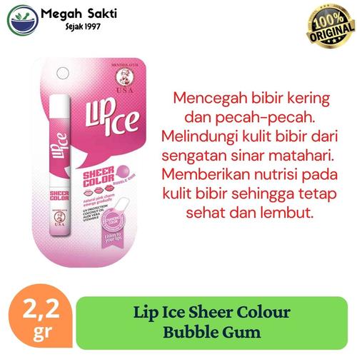 Foto Produk Promo Termurah LIP ICE Sheer Colour 2,2gr BPOM BUBBLE GUM dari Megah Sakti