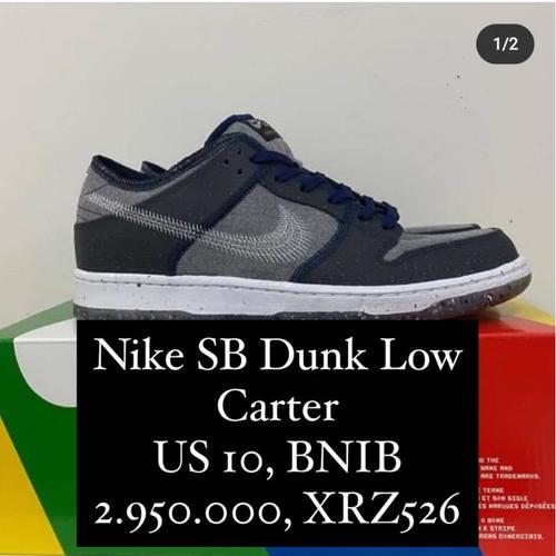 Jual SB DUNK LOW CARTER US 10 \u0026 11 AUTHENTIC - Jakarta Utara - Popcorn  Sneakers | Tokopedia
