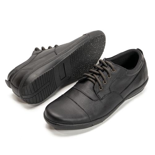 Foto Produk Sepatu Casual pria kerja Dan Santai Handmade Bahan Kulit Anti Slip 201 - Hitam, 39 dari FORDZA Shop